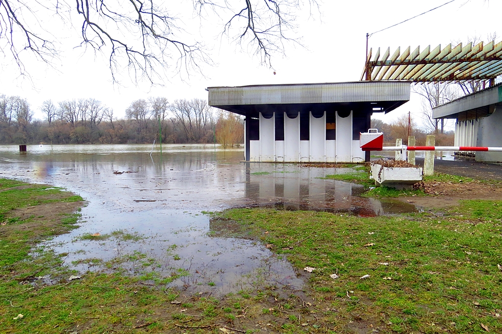 Már majdnem a járdát nyaldossa a Tisza Mártélynál 5