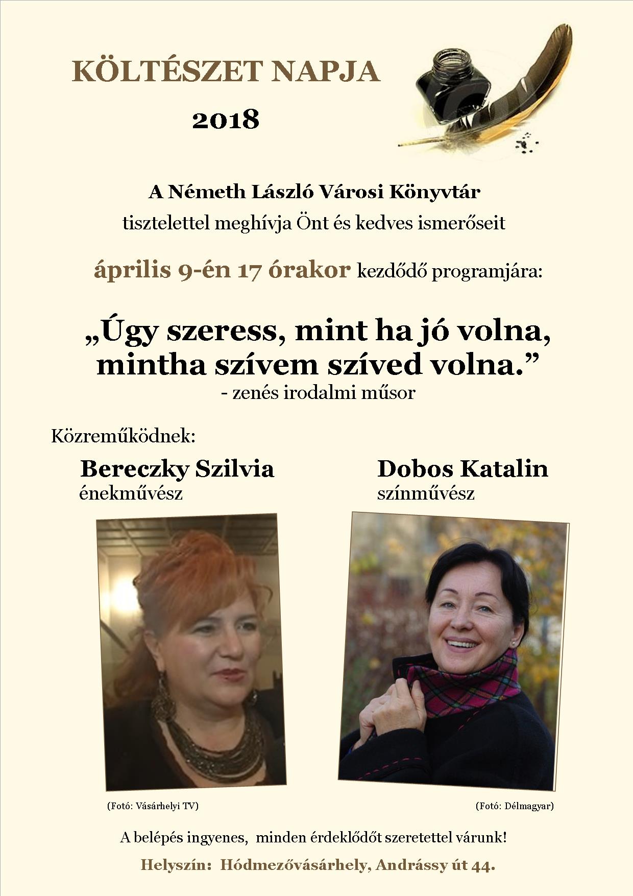 Dobos Katalin és Bereczky Szilvia estje