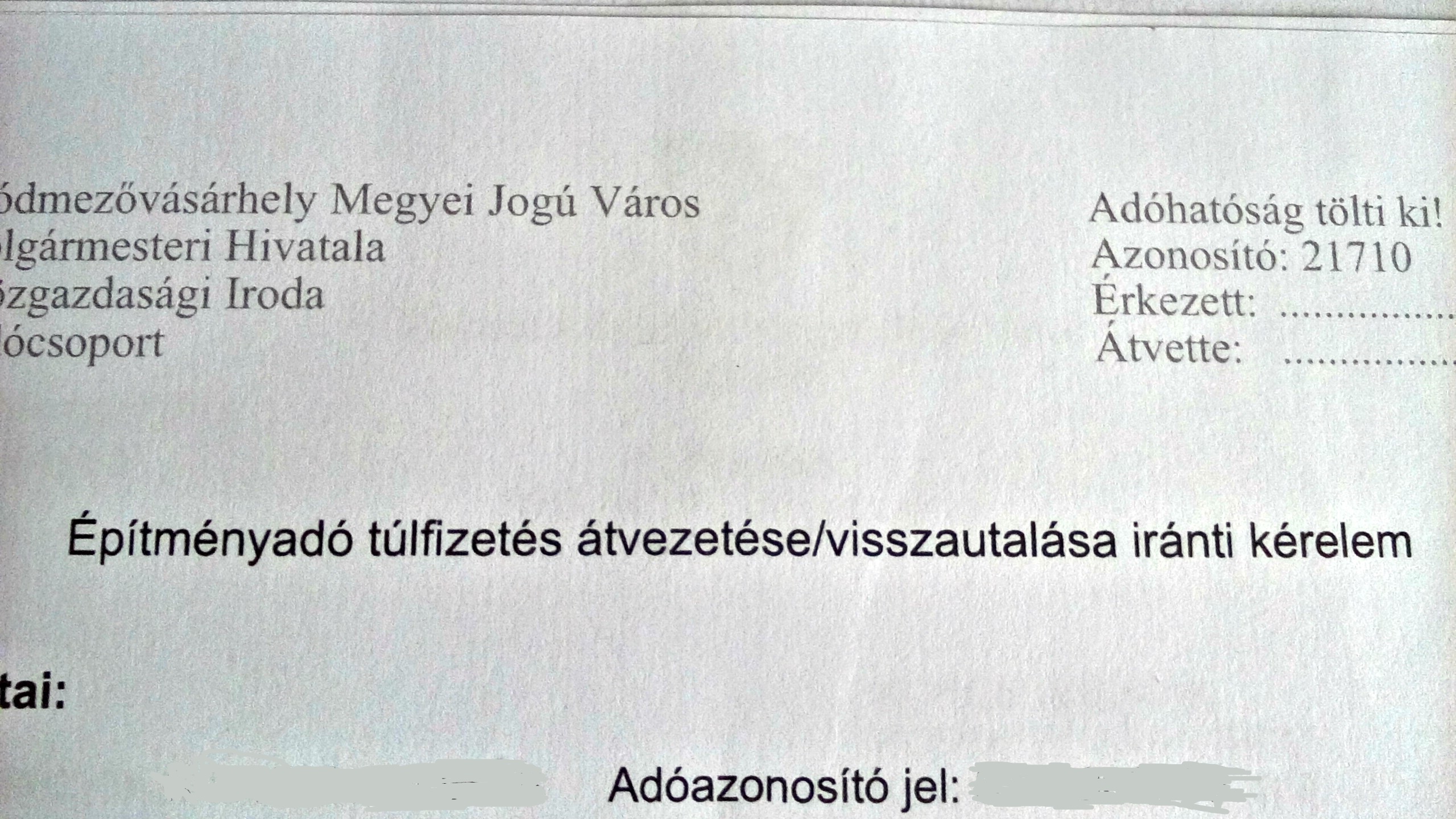 Küldözgetik az építményadó visszatérítéssel kapcsolatos leveleket 2