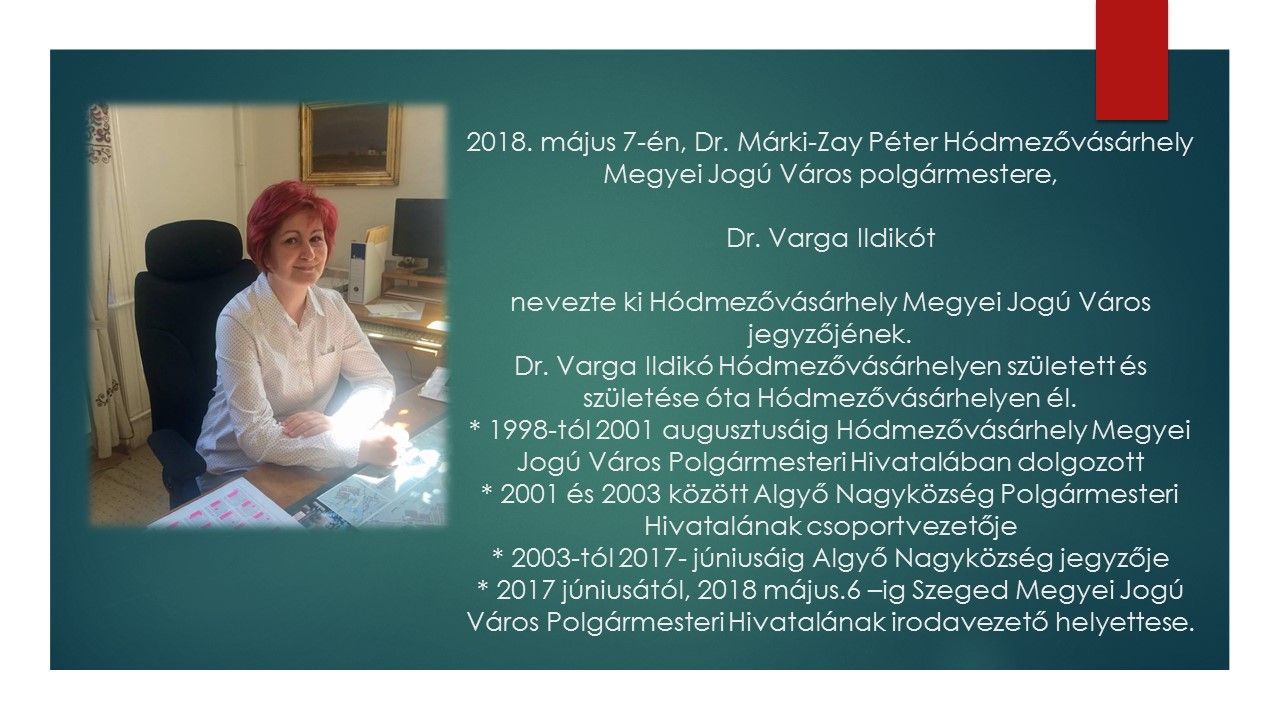 Ma iktatják be hivatalába Vásárhely új jegyzőjét 1