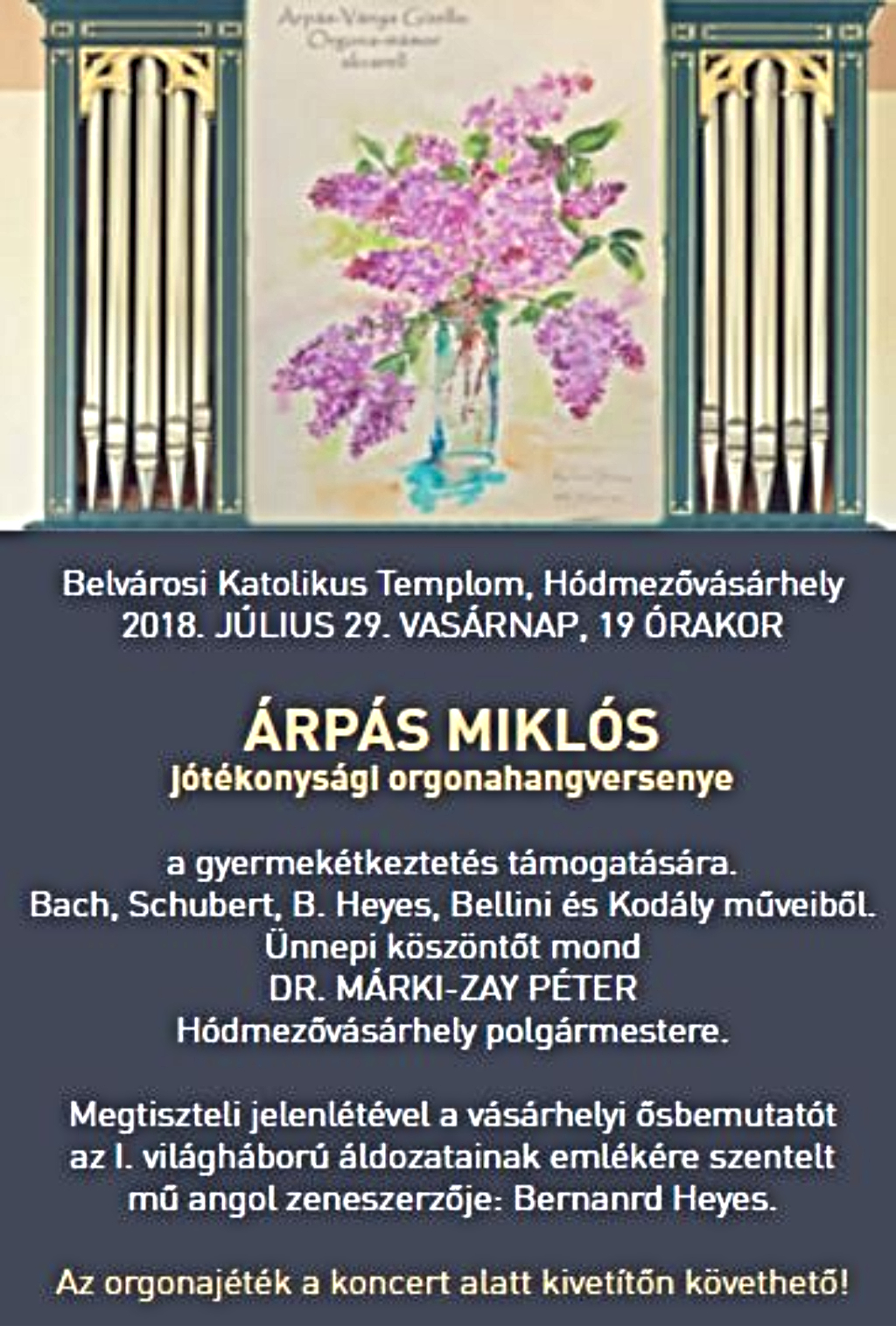 Jótékonysági orgonakoncert 2