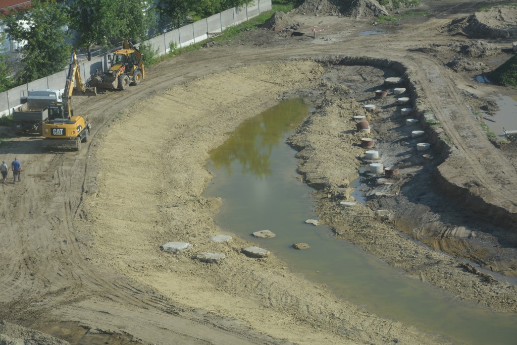 Madártávlatból: így fest a Kossuth helyén készülő tavas szabadidőpark 1