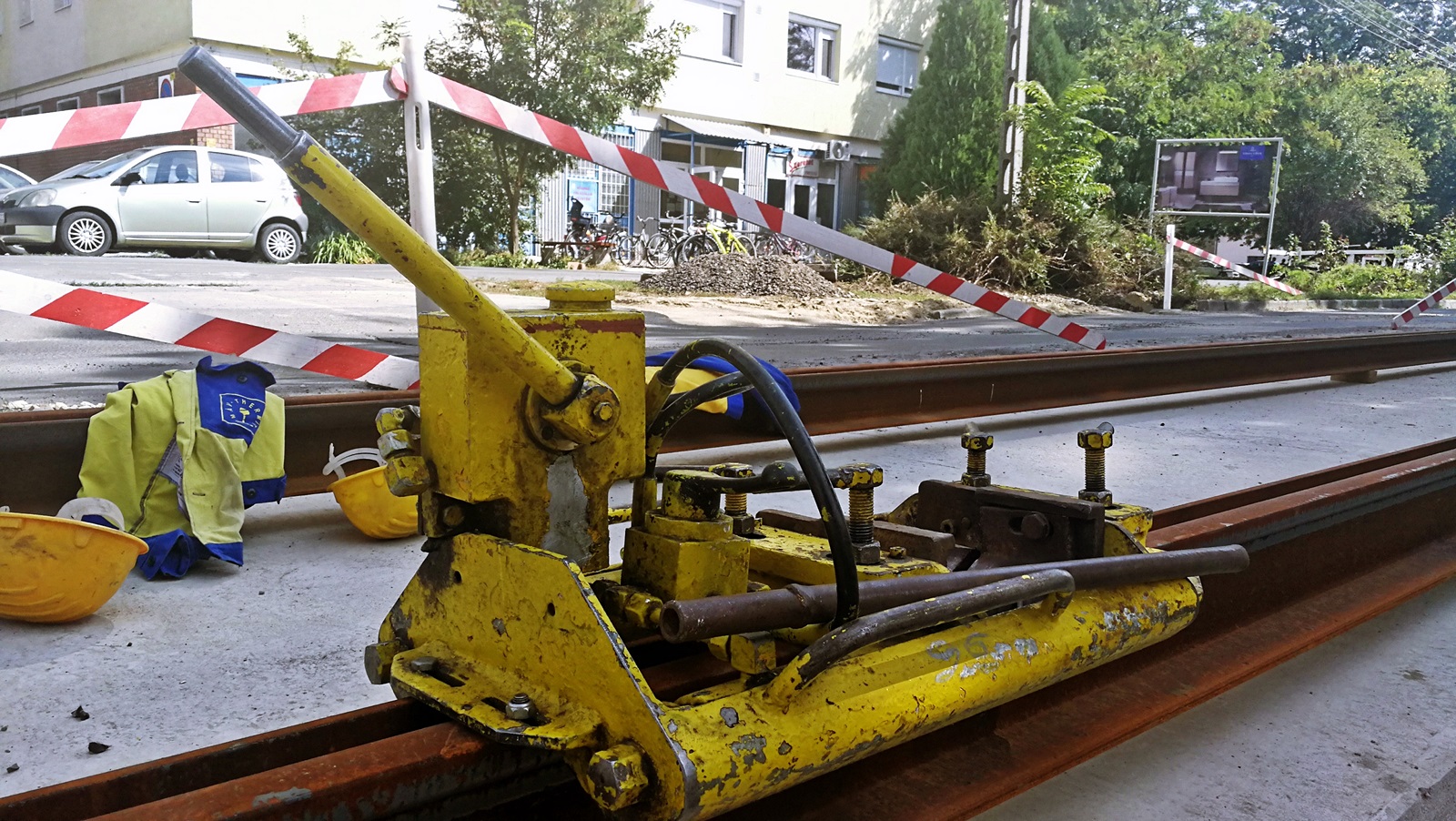 A Bajcsyn már láthatjuk a tram train síneit 2