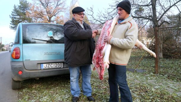 Fél sertést, kakast és őrölt paprikát kaptak a székkutasi közmunkások 2