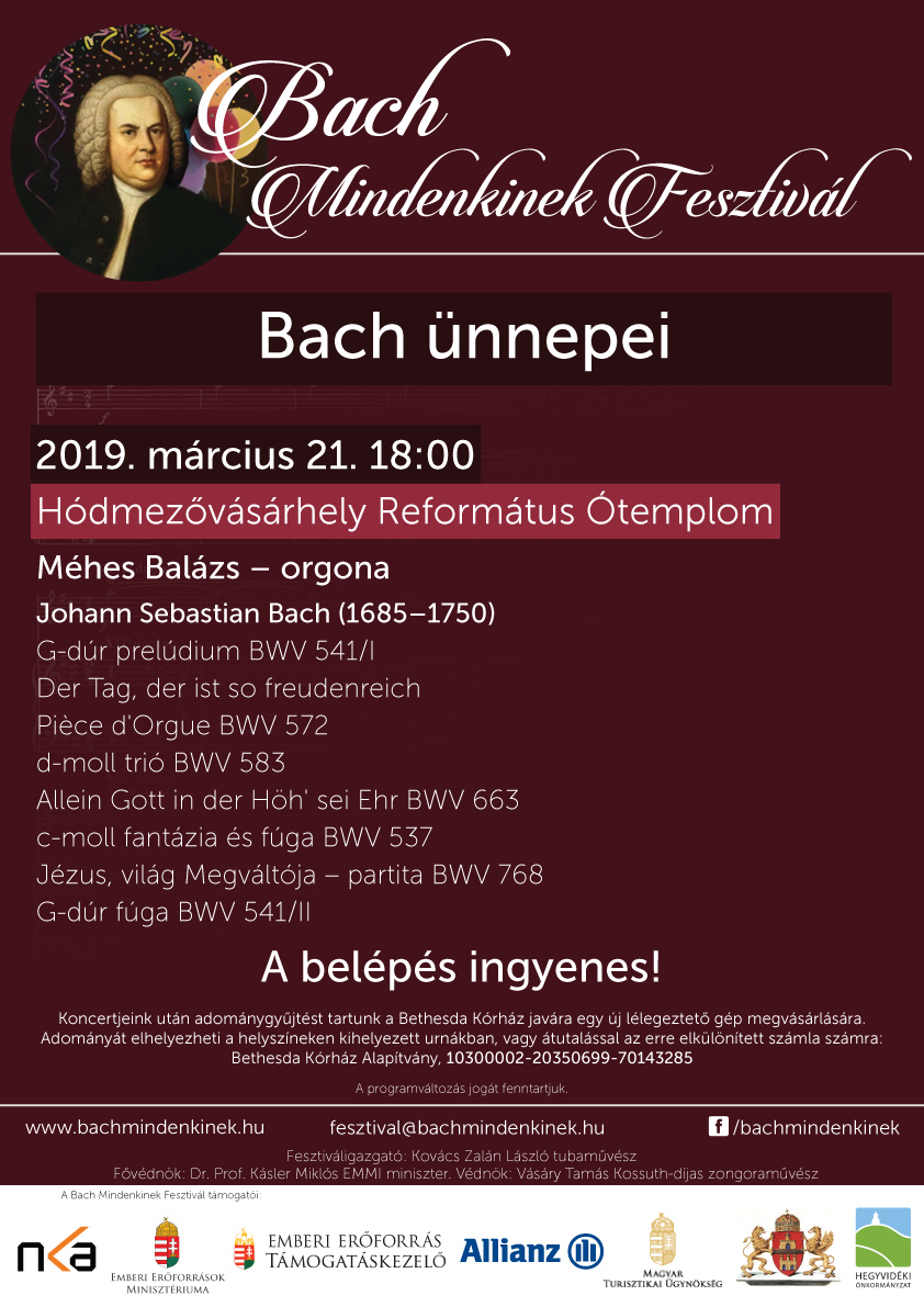 Bach orgonakurzus diákoknak Vásárhelyen