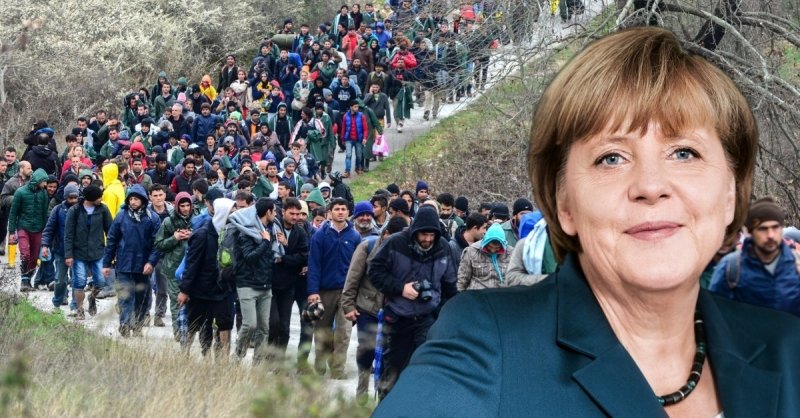 Merkel migránsok