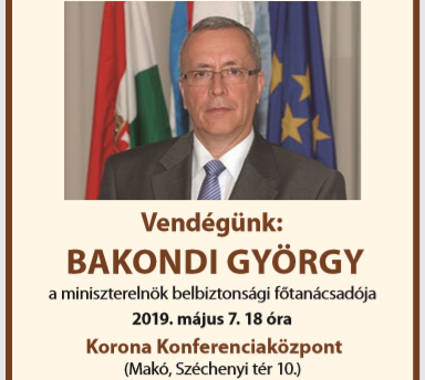 Bakondi György Makóra látogat!