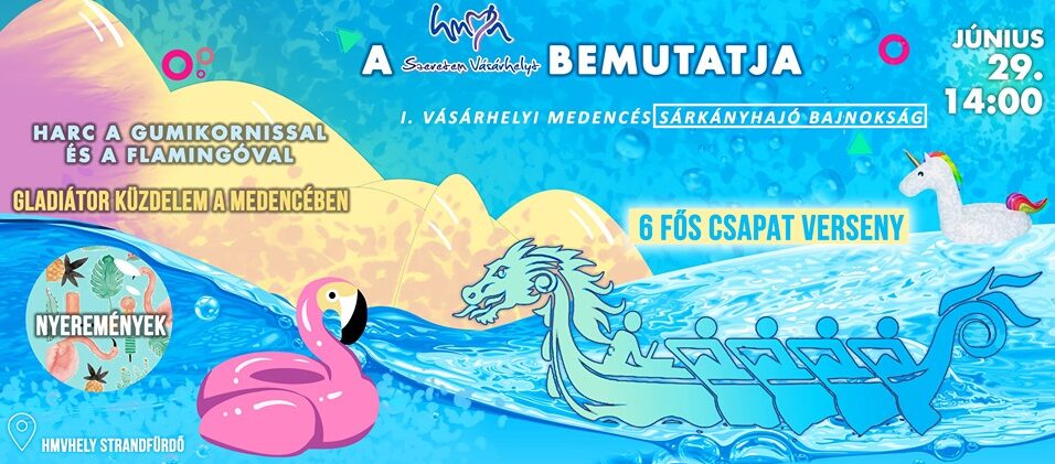 Sárkányhajó-bajnokságot szervez a Szeretem Vásárhelyt Egyesület a Hód-Vízilabda Fesztiválon