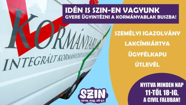 Kormányablak busz, e-közigazgatás és adózási kérdések a SZIN-en