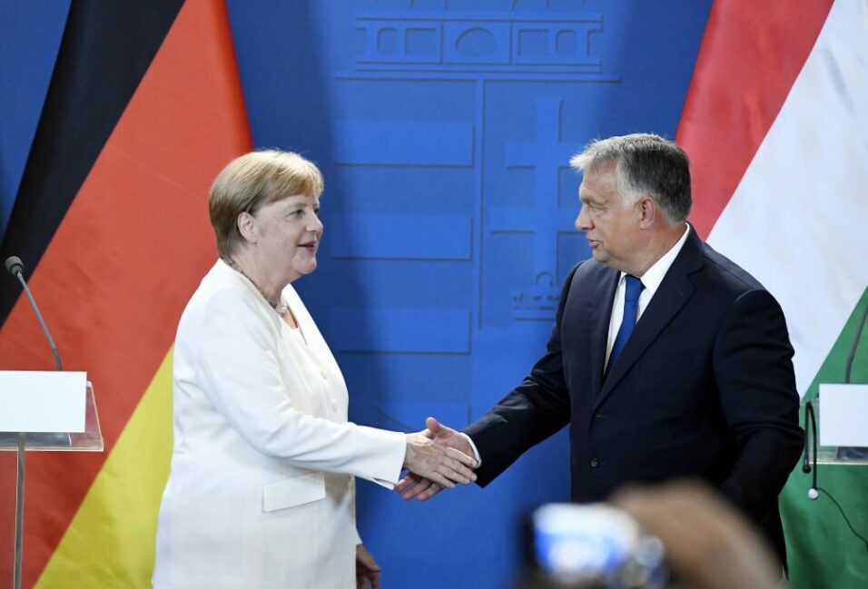 Angela Merkel és Orbán Viktor