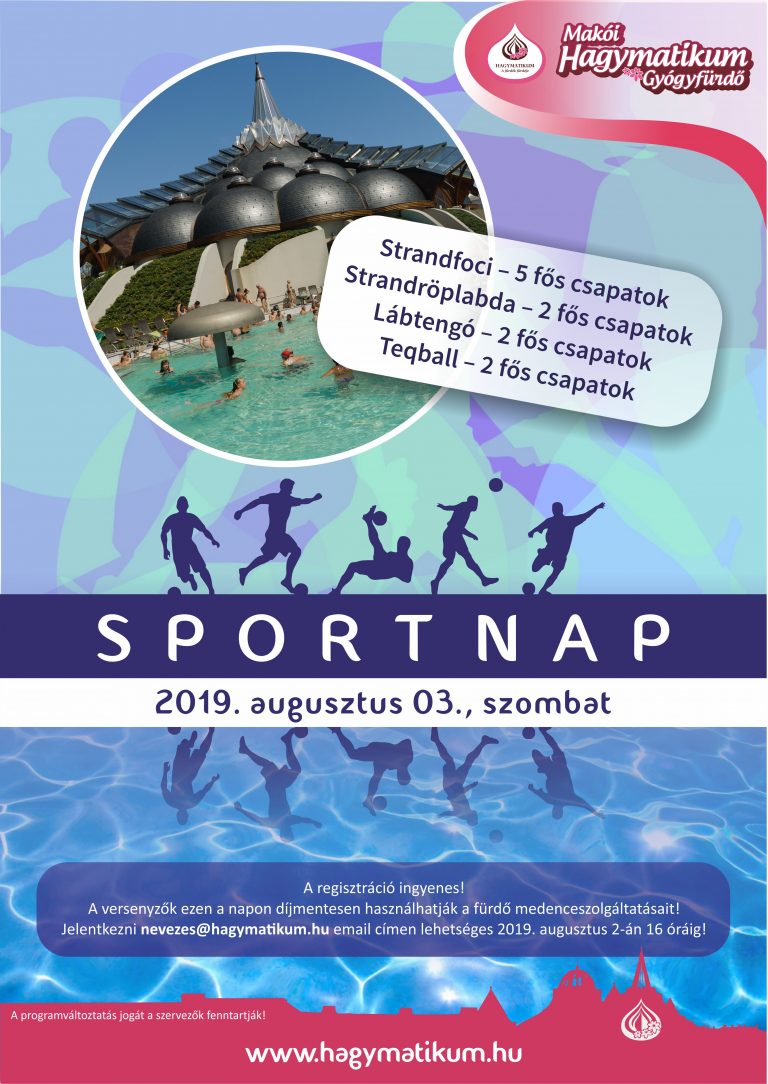 Strandfoci és teqball is lesz a Hagymatikum Sportnapján 1