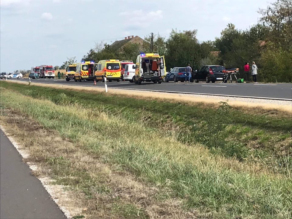 Baleset miatt teljes útlezárás van a 47-es főúton, Székkutas és Orosháza között 1