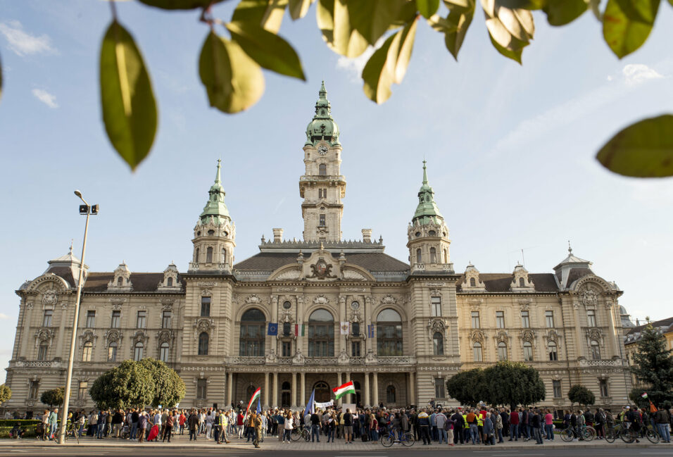 Ismét tüntettek Borkai Zsolt ellen Győrben