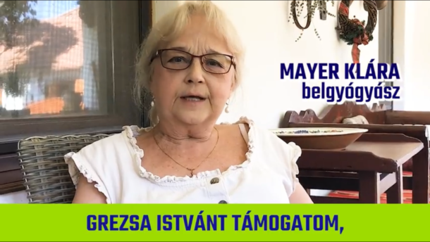 Mayer Klára belgyógyász főorvos is Grezsa Istvánt támogatja