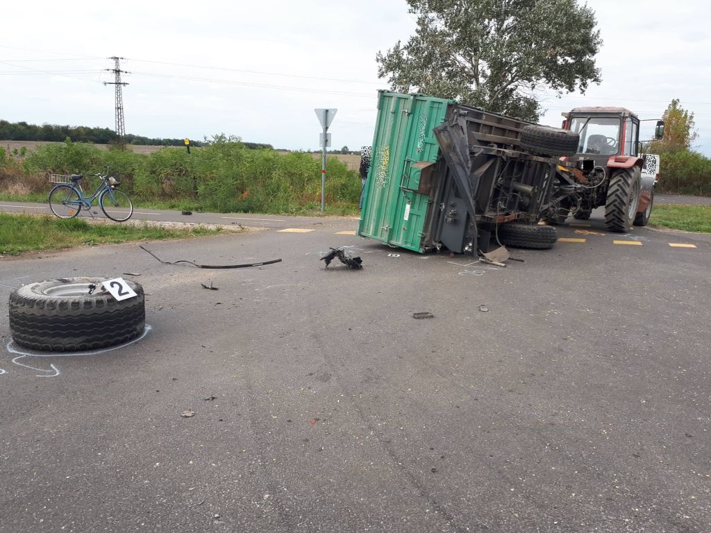 Megszűnt az útlezárás a 47-es számú főúton Székkutas és Orosháza között 1