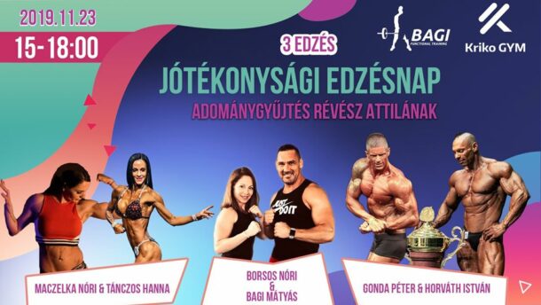 Figyelem! Jótékonysági edzés a Kriko Gymben!