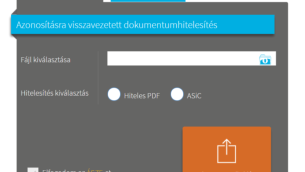 Azonosításra visszavezetett dokumentumhitelesítés