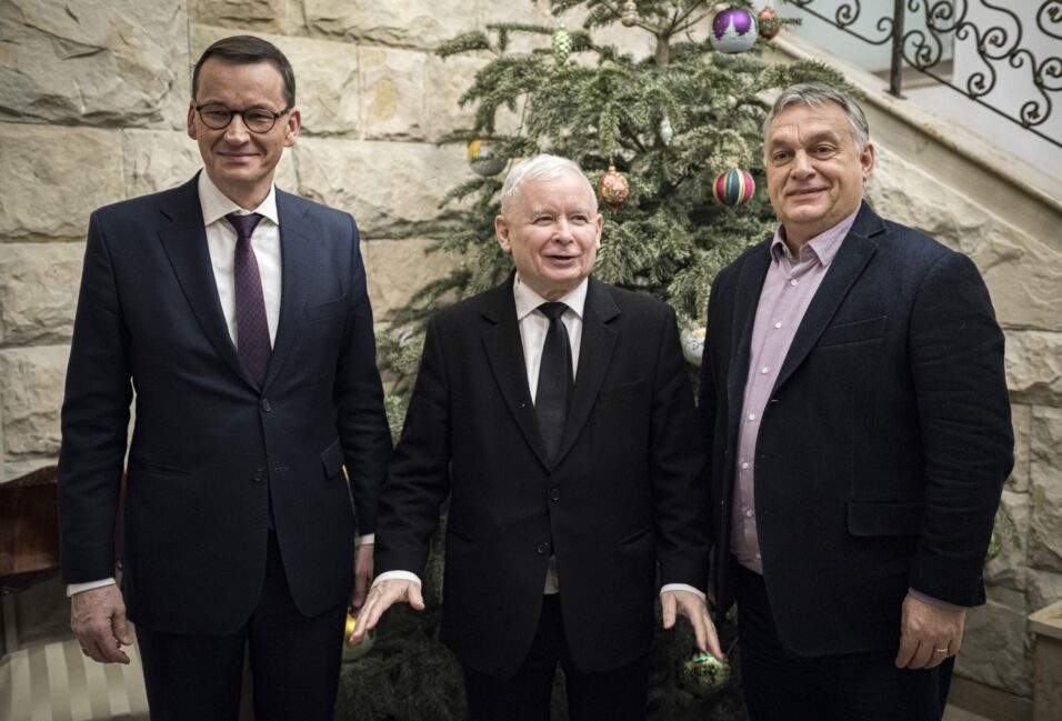 Orbán Viktor Varsóban a kormányzó párt elnökével tárgyalt