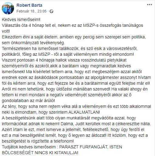 Barta Róbert: Kis Andrea alkalmatlan 1