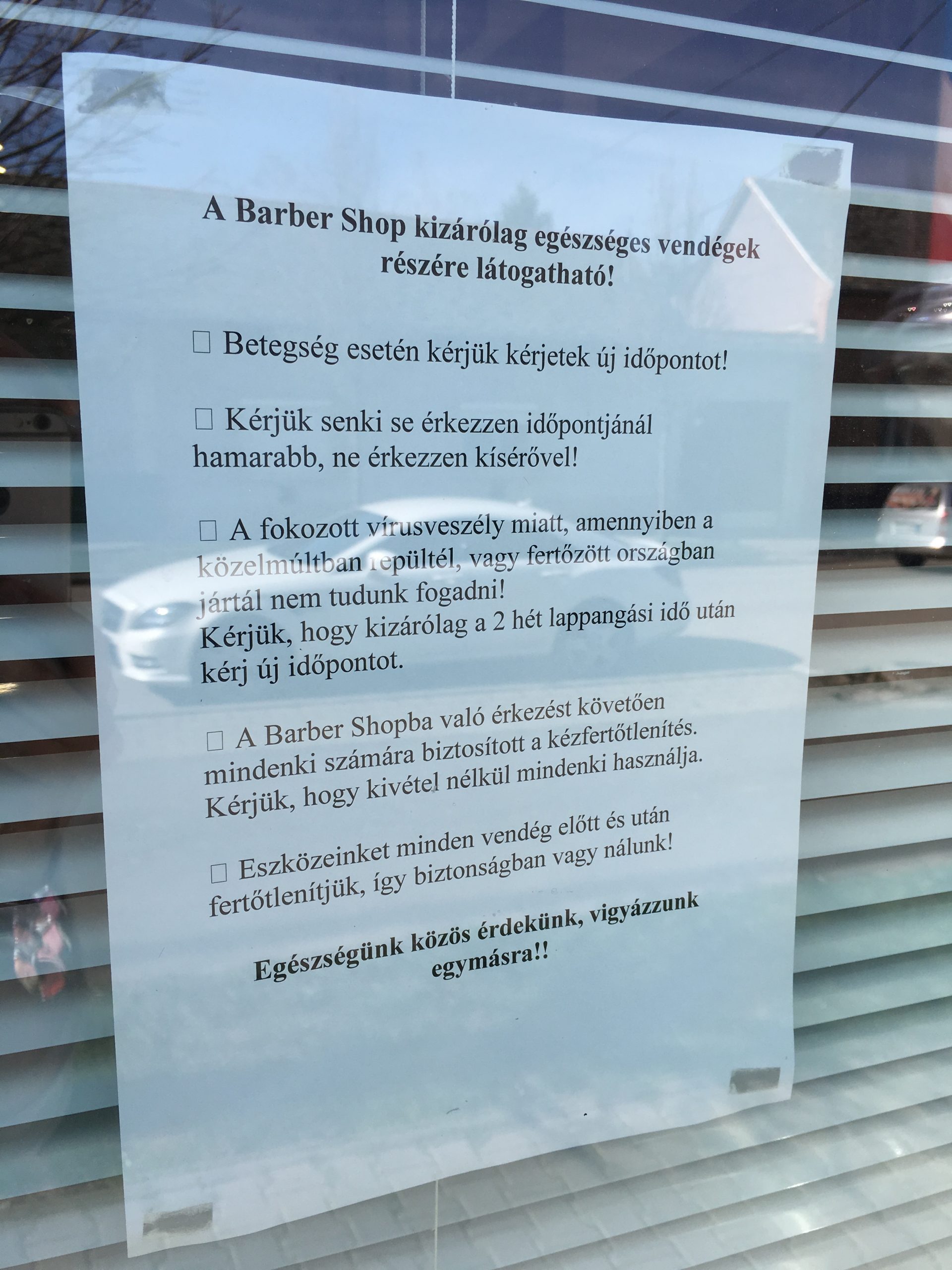 A vásárhelyi Flaman Barber Shop is érzi már a korona hatását 2