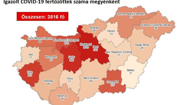 Egy új beteget regisztráltak Csongrád megyében