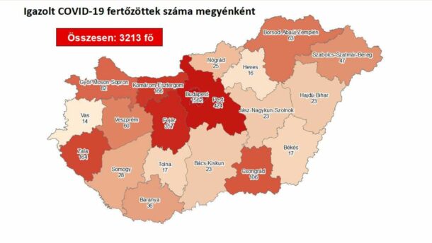 Egy újabb fertőzöttet regisztráltak a megyében