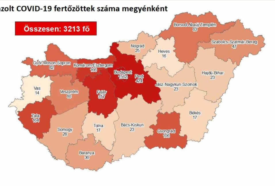 Egy újabb fertőzöttet regisztráltak a megyében