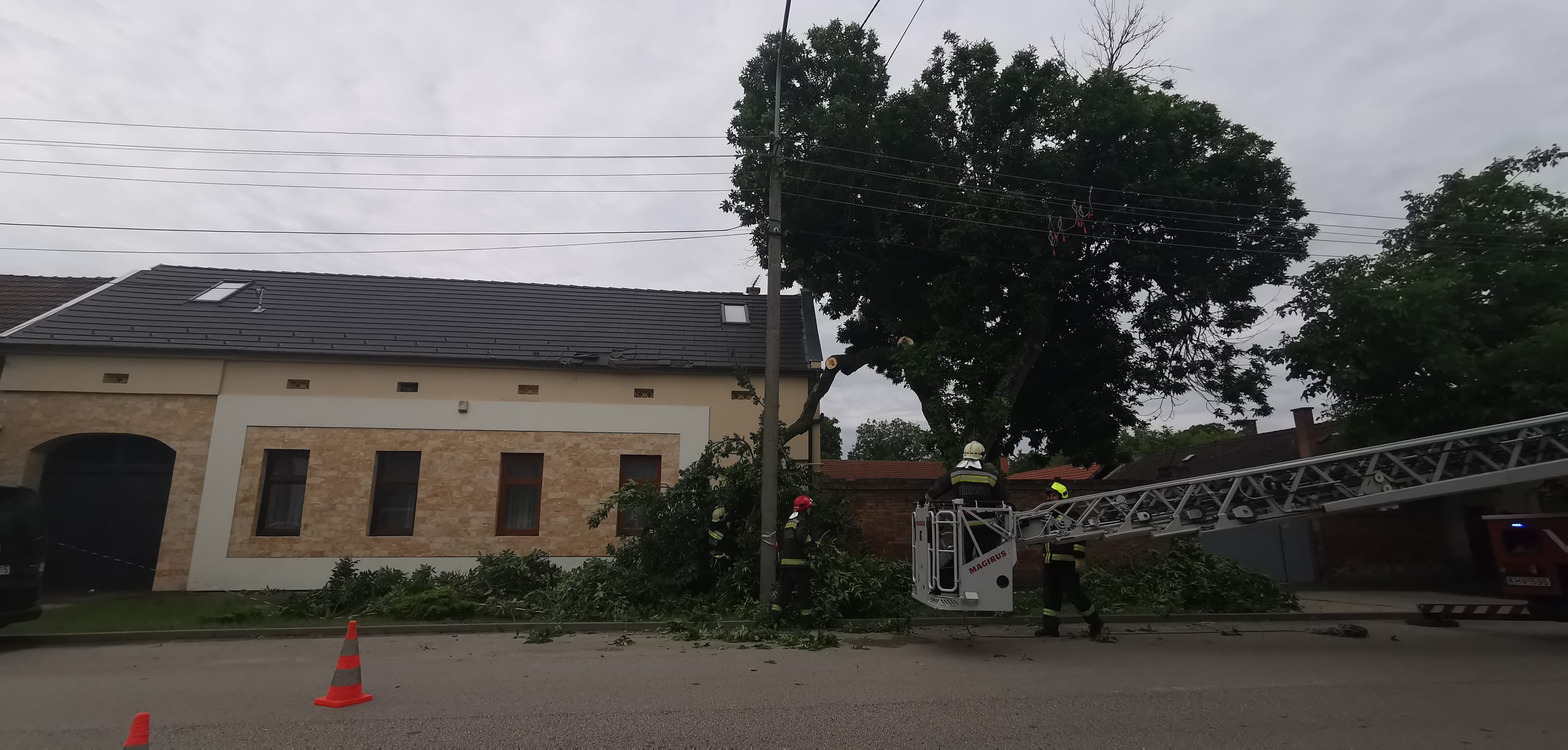 Hatalmas faág rongált a Bethlen utcán 3