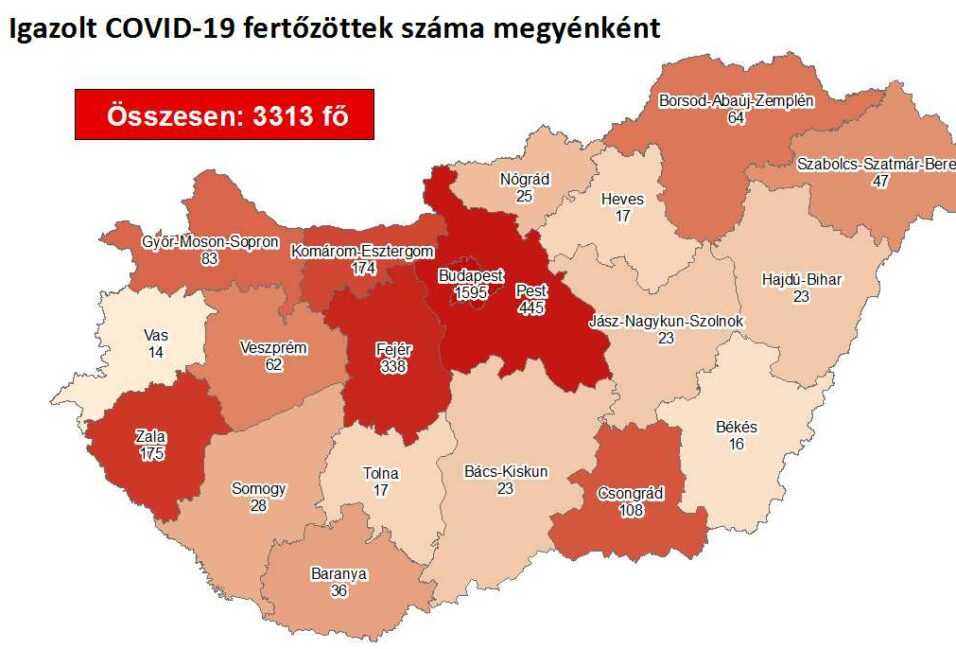 Minimálisan nőtt a Csongrád megyei fertőzöttek száma