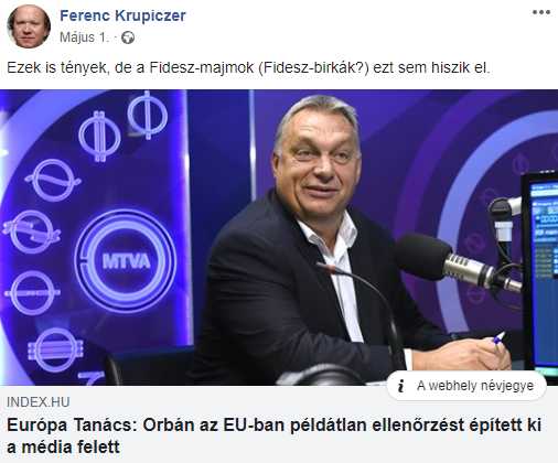 Forradalomról vizionál a gyurcsányista Krupiczer Ferenc 8