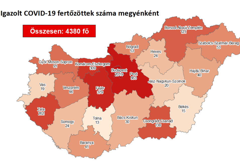 1 új beteg Csongrád-Csanád megyében