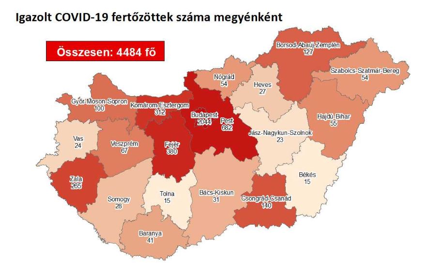 Egy új fertőzött a megyében