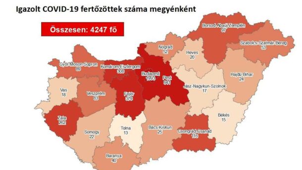 Nincs új fertőzött a megyénkben