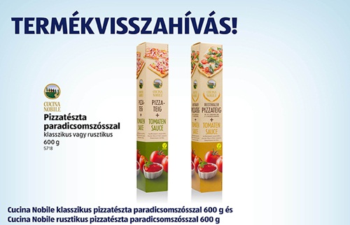 Pizzatésztát hív vissza az ALDI a paradicsomszósz miatt