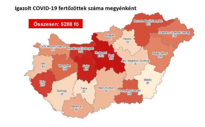 73 fővel emelkedett a koro száma