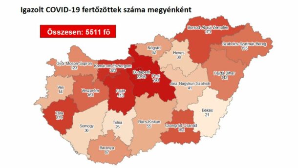 Három új beteg a megyében