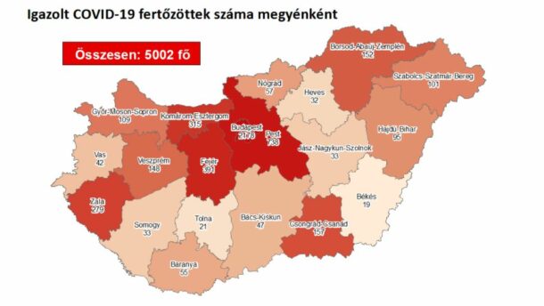 Nem emelkedett a megyei fertőzöttek száma