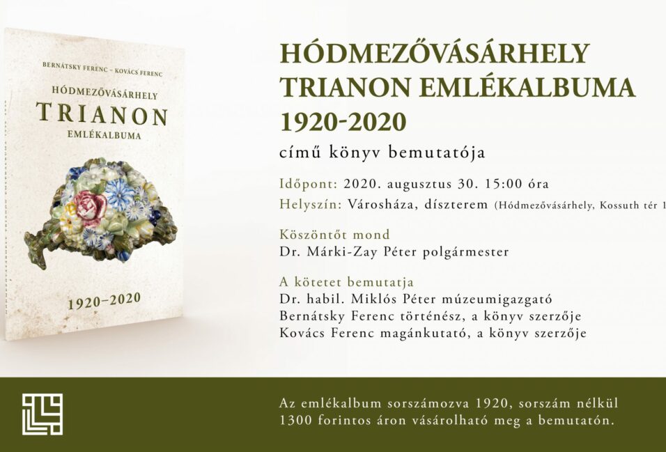 Trianon emlékalbum készült Vásárhelyen