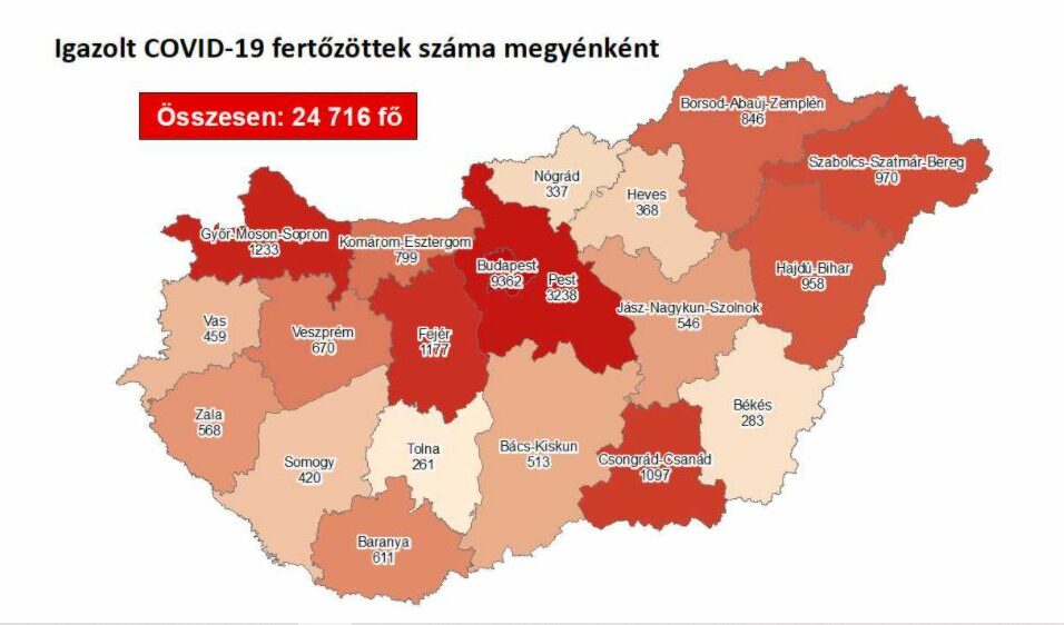 29 új fertőzött a megyében