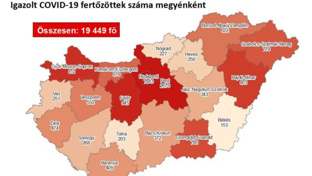 74 új megyei beteget regisztráltak