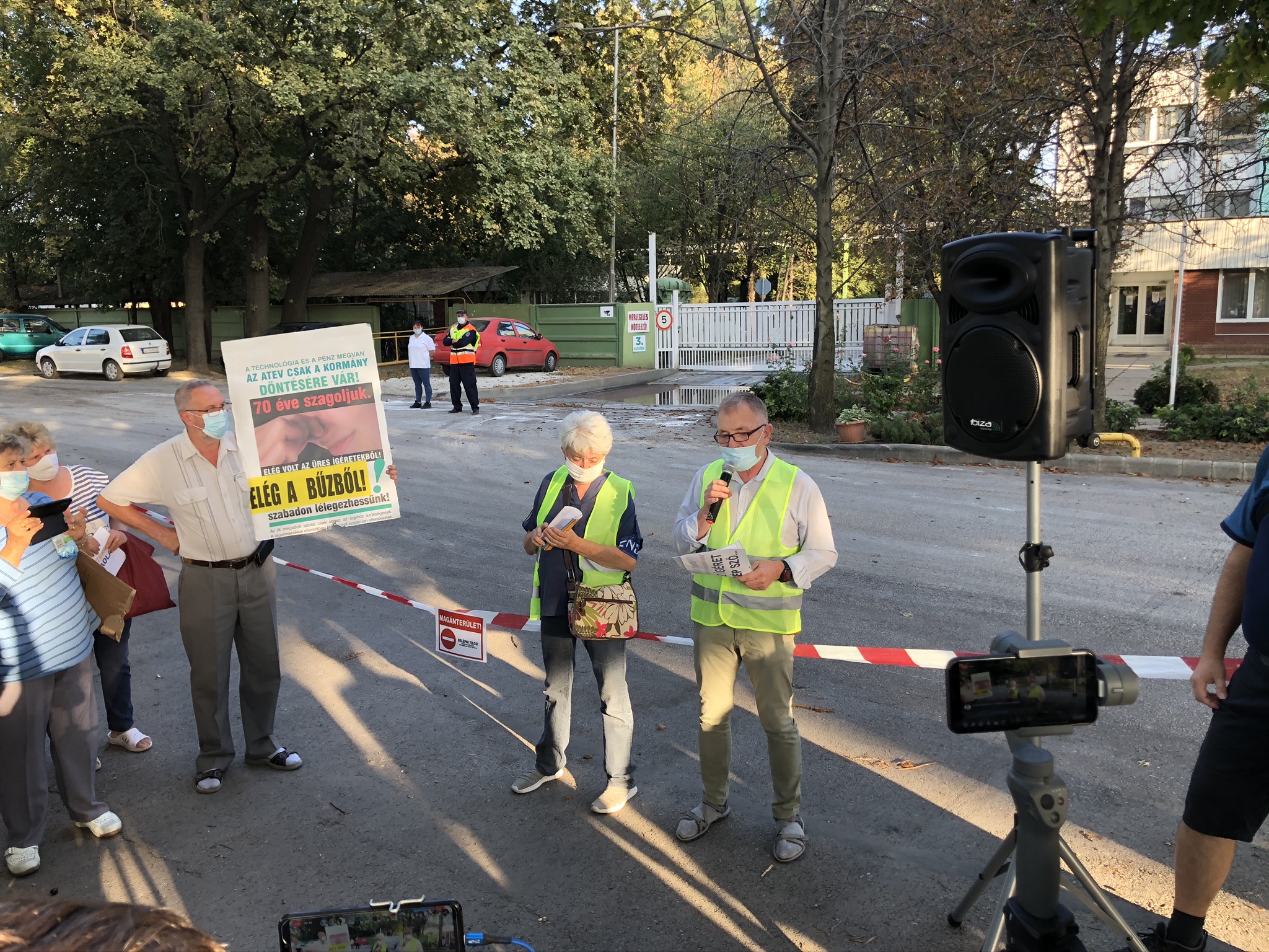 Gyér érdeklődés mellett zajlott Márki-Zay tüntetése