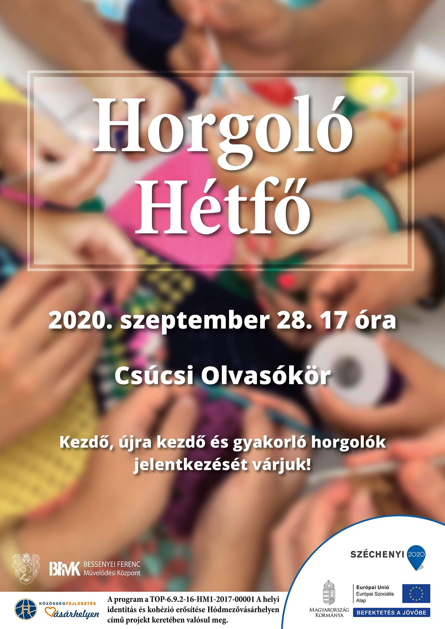 Horgoló Hétfő a Csúcsi Olvasókörben