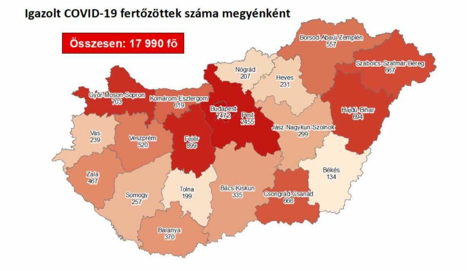 Ismét nőtt a megyei fertőzöttek száma 1