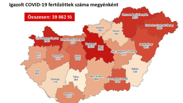 17 új fertőzött a megyében