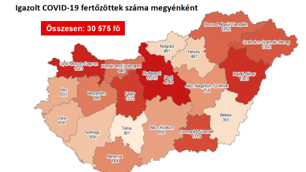 24 új megyei fertőzött