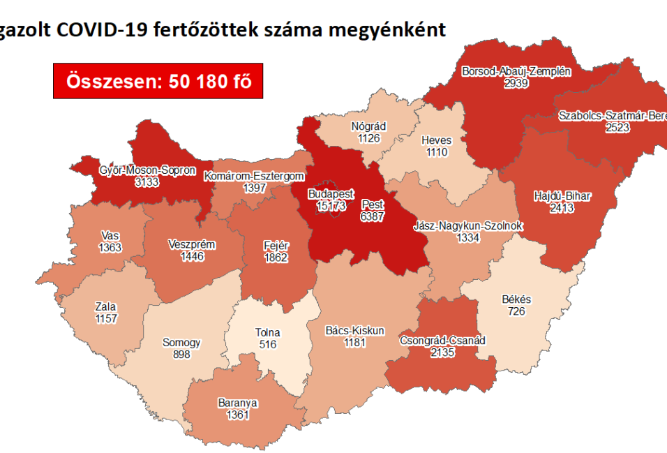 Ismét csökkent az új fertőzöttek száma Csongrád-Csanádban