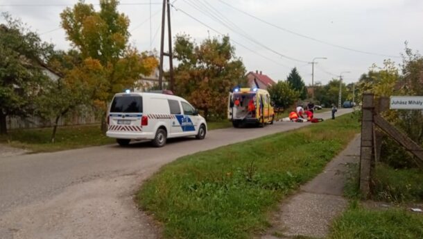 Robbanómotoros kerékpárral estek el az Észak utcán