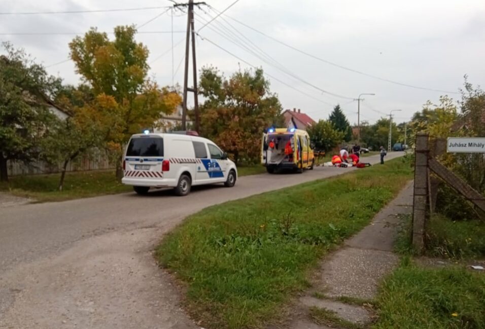 Robbanómotoros kerékpárral estek el az Észak utcán