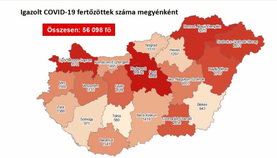 Újabb rekord: 130 beteg a megyében!