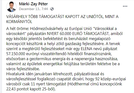 18 milliárdos hitelt tervez felvenni Hódmezővásárhely